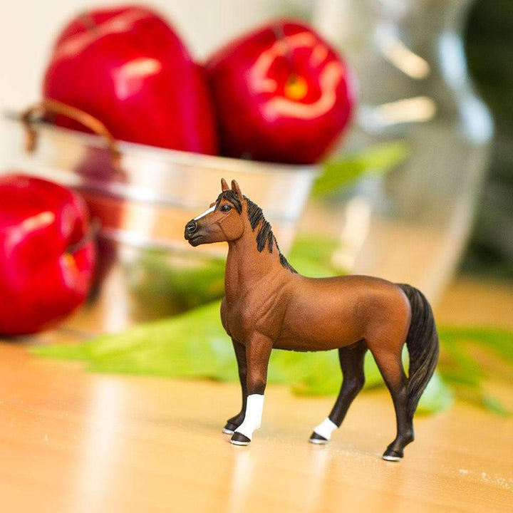 Figura Animales Caballo Morgan Pintado a Mano