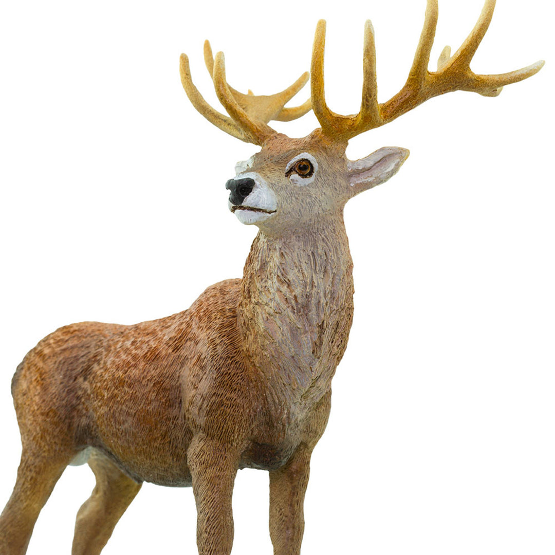 Figura Animales Ciervo Rojo Pintado a Mano