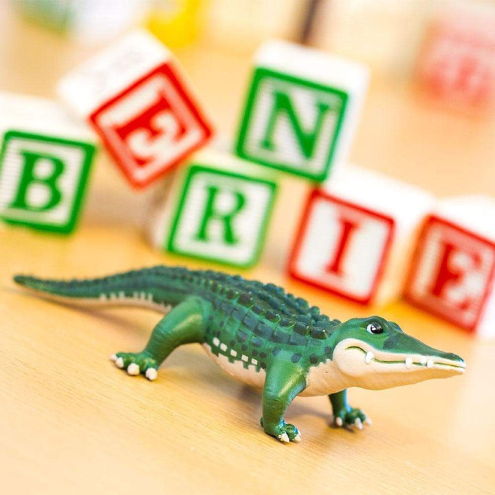 Figura Animales Cocodrilo Bernie Pintado a Mano