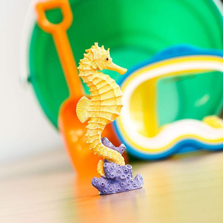 Figura Animales Caballo De Mar Pintado a Mano
