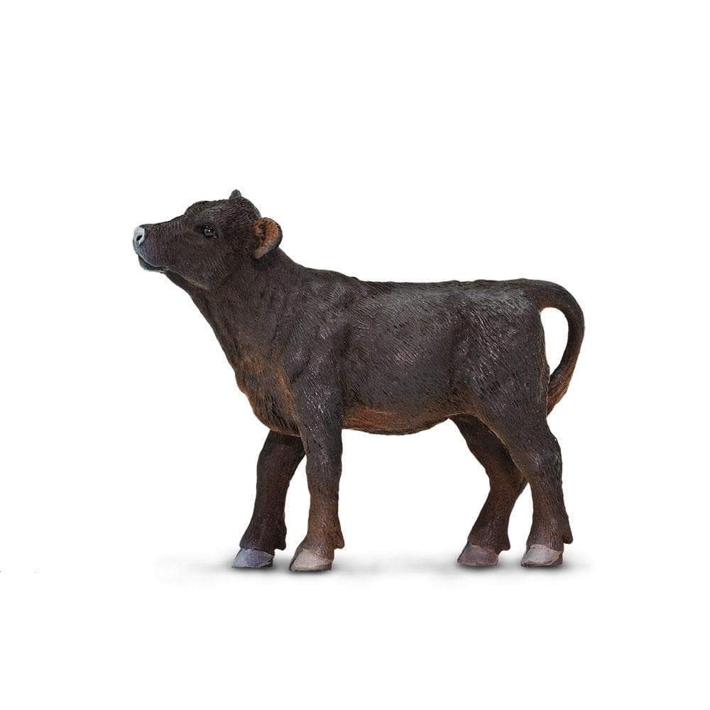 Figura Animales Ternero Angus Pintado a Mano