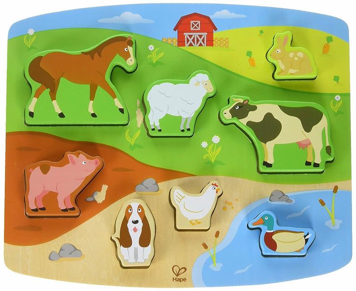 Rompecabezas animales de la granja
