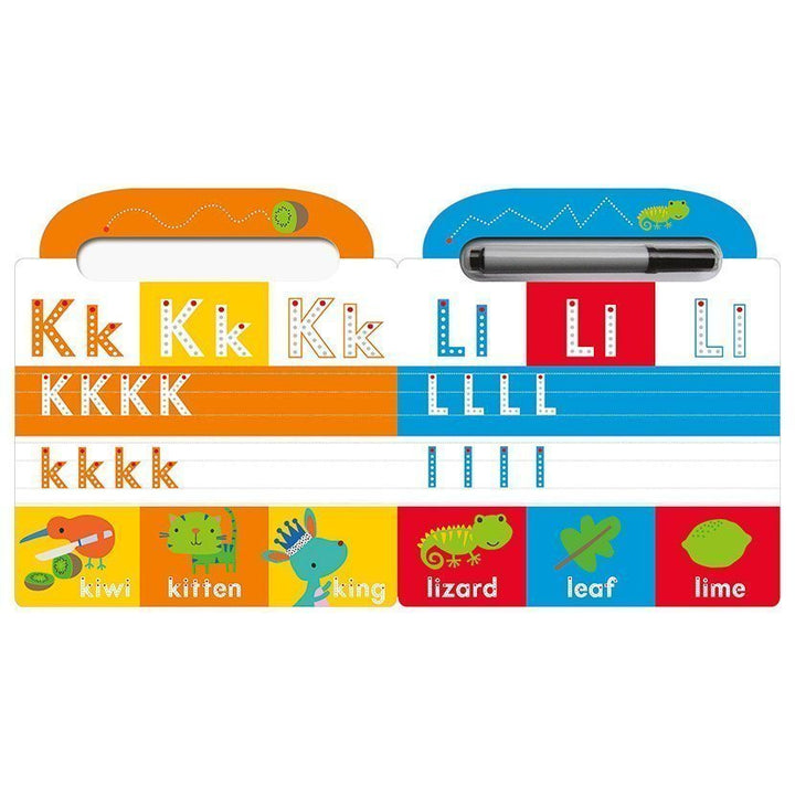 Libro en inglés Borrable ABC 123