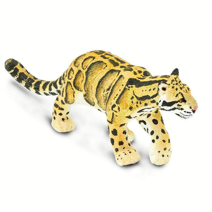 Figura Animales Pantera Nebulosa Pintado a Mano