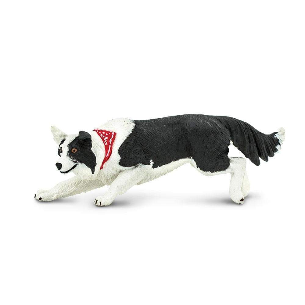 Figura Animales Border Collie Pintado a Mano