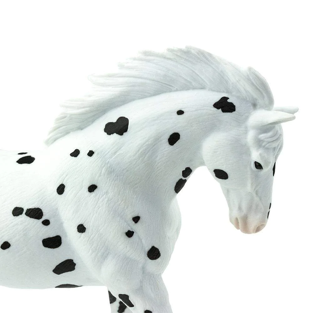 Figura Animales Caballo Knabstrupper Pintado a Mano