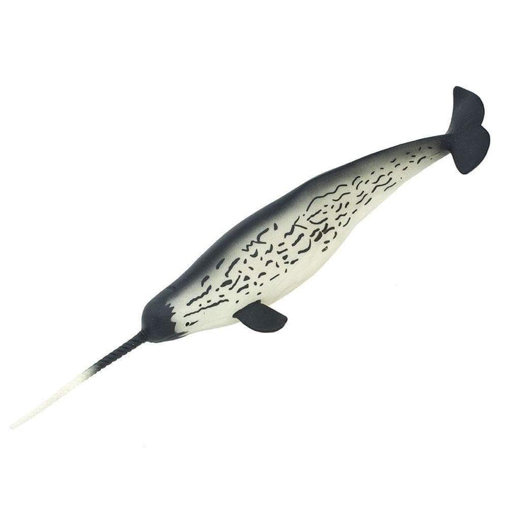 Figura Animales Ballena Narval Pintado a Mano