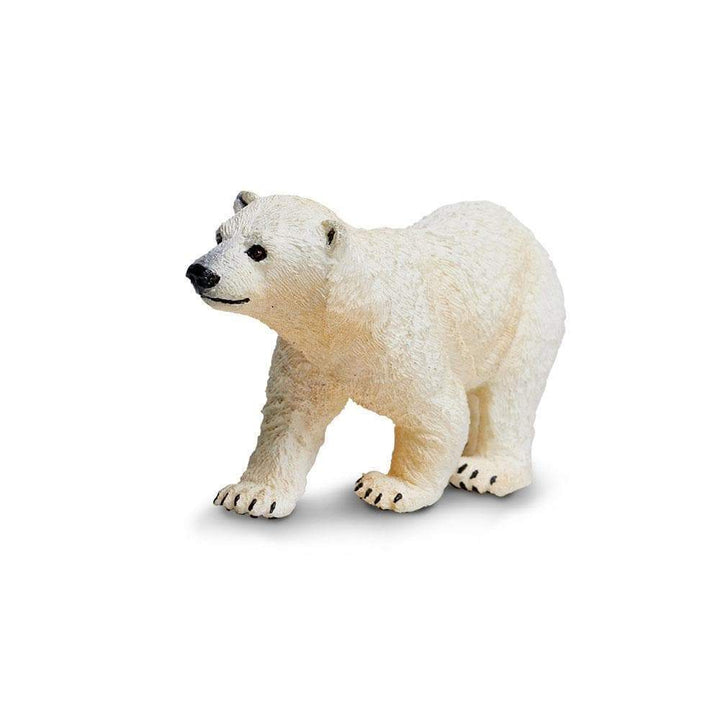 Figura Animales Oso Polar Bebe Pintado a Mano