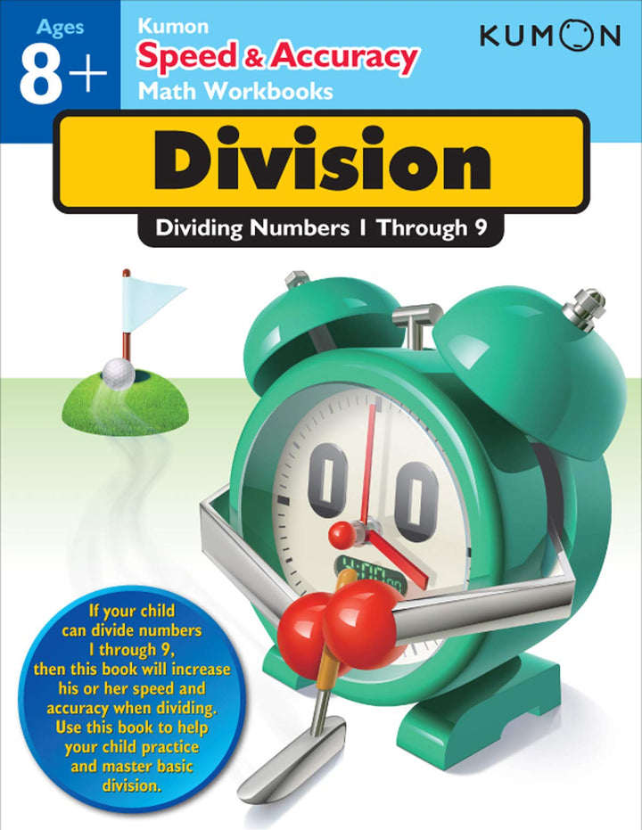 Libro kumon para aprender División para niños niñas