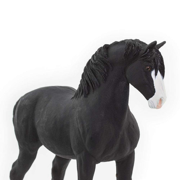 Figura Animales Caballo Shire Stallion Pintado a Mano