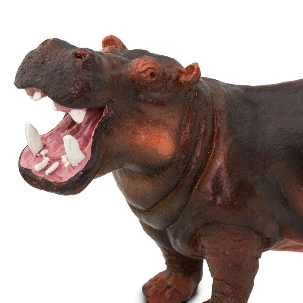 Figura Animales Hipopotamo Pintado a Mano