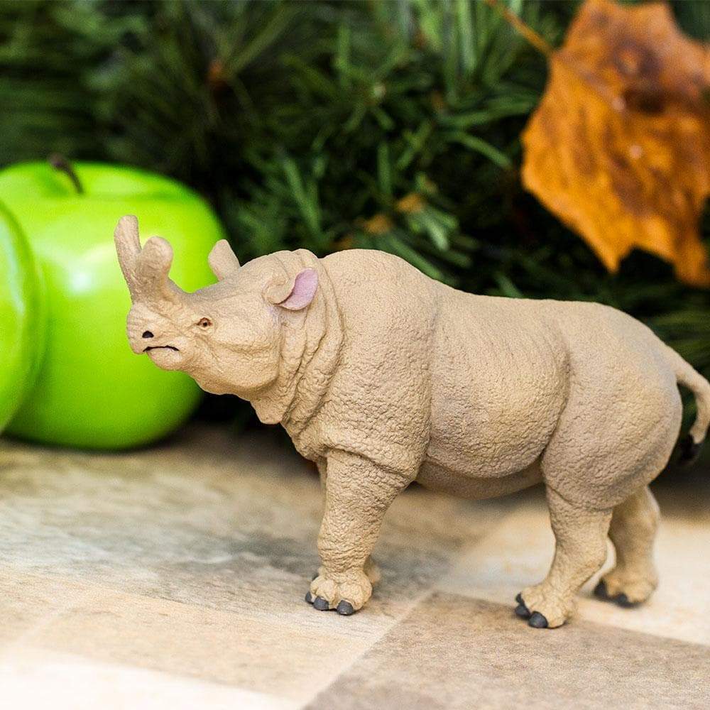 Figura Dinosaurios Megacerops Pintado a Mano