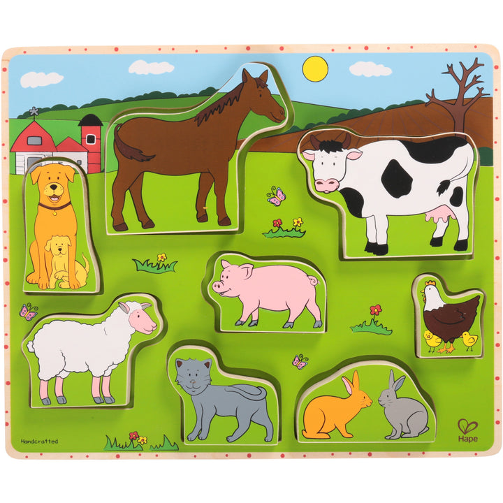 Rompecabezas fichas gruesas: Granja