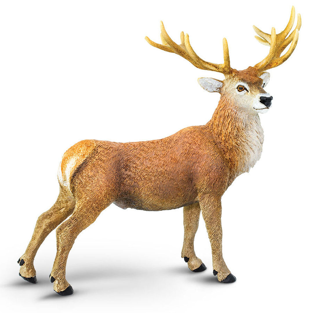 Figura Animales Ciervo Rojo Pintado a Mano