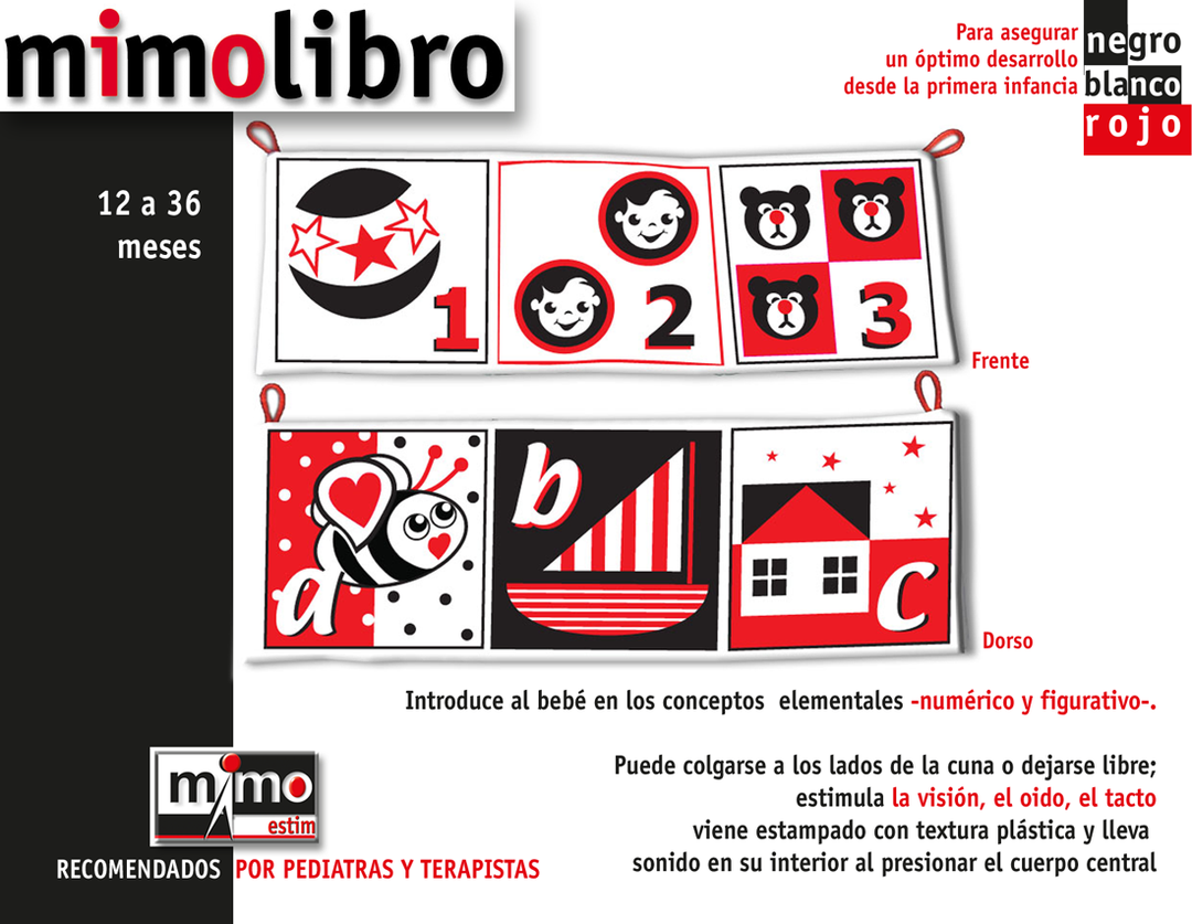 Libro en Tela con Imágenes Blanco y Negro
