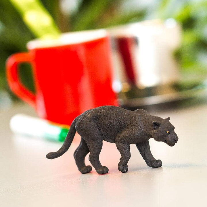 Figura Animales Jaguar Negro Pintado a Mano