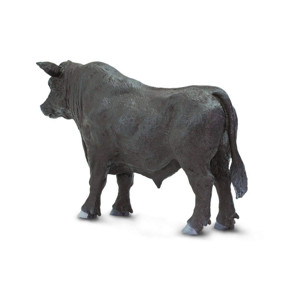 Figura Animales Toro Angus Pintado a Mano