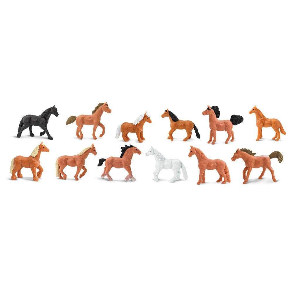 Tubos Animales Caballos Pintado a Mano