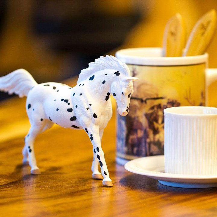 Figura Animales Caballo Knabstrupper Pintado a Mano
