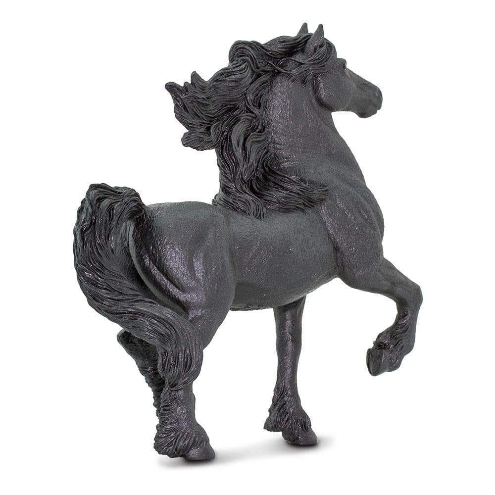 Figura Animales Yegua Frisona Pintado a Mano