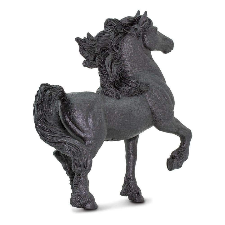 Figura Animales Yegua Frisona Pintado a Mano