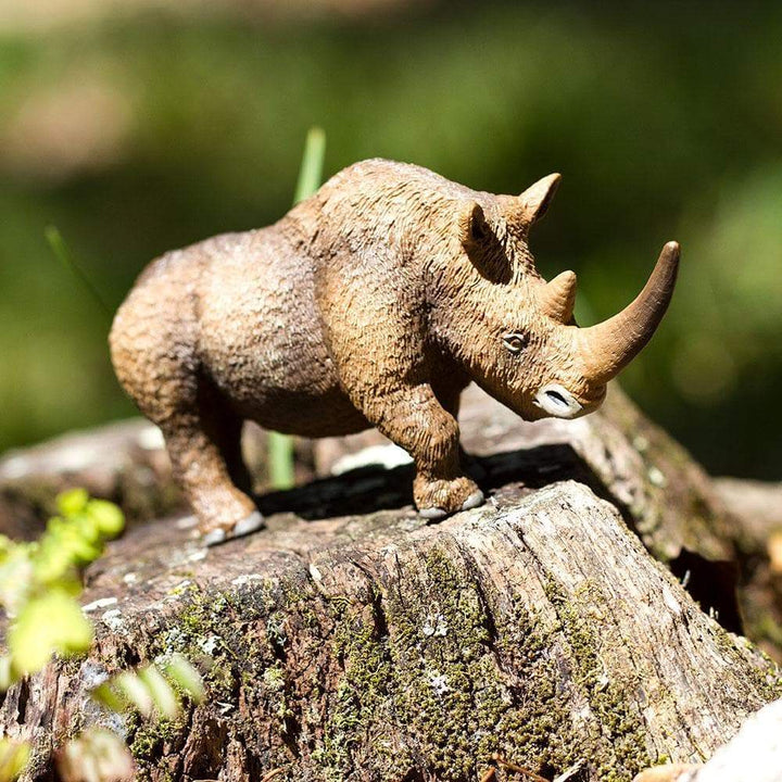 Figura Animales Rinoceronte Pintado a Mano
