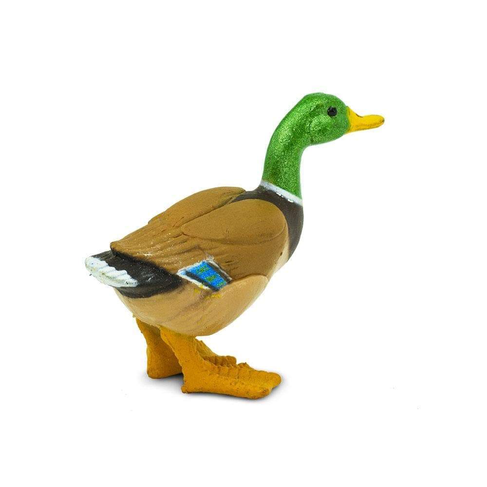 Figura Animales Pato Silvestre Pintado a Mano