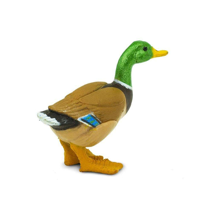 Figura Animales Pato Silvestre Pintado a Mano