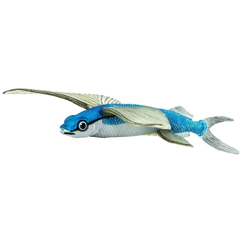 Figura Animales Pez Volador Pintado a Mano
