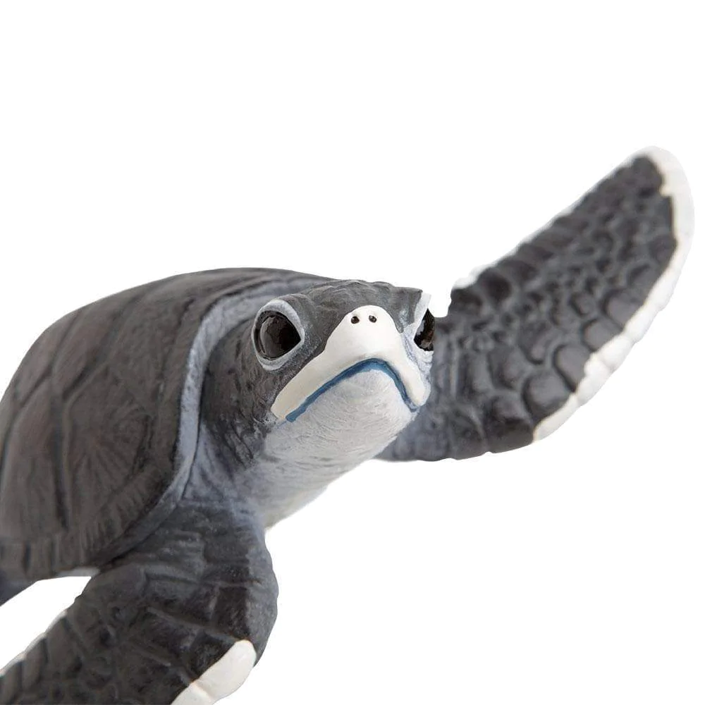 Figura Animales Tortuga Marina Bebe Pintado a Mano