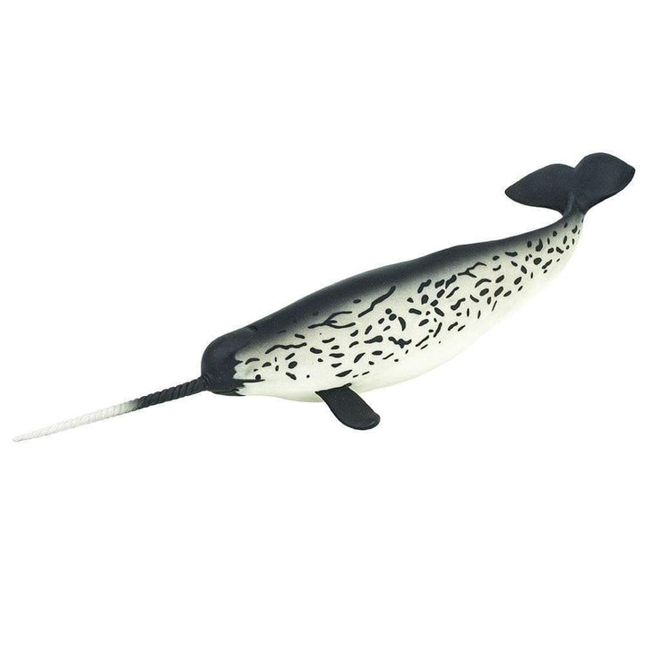 Figura Animales Ballena Narval Pintado a Mano
