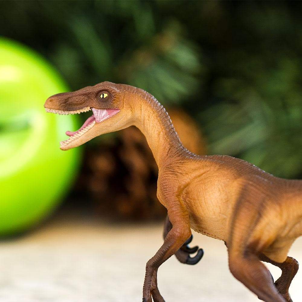 Figura Dinosaurio Velociraptor Pintado a Mano