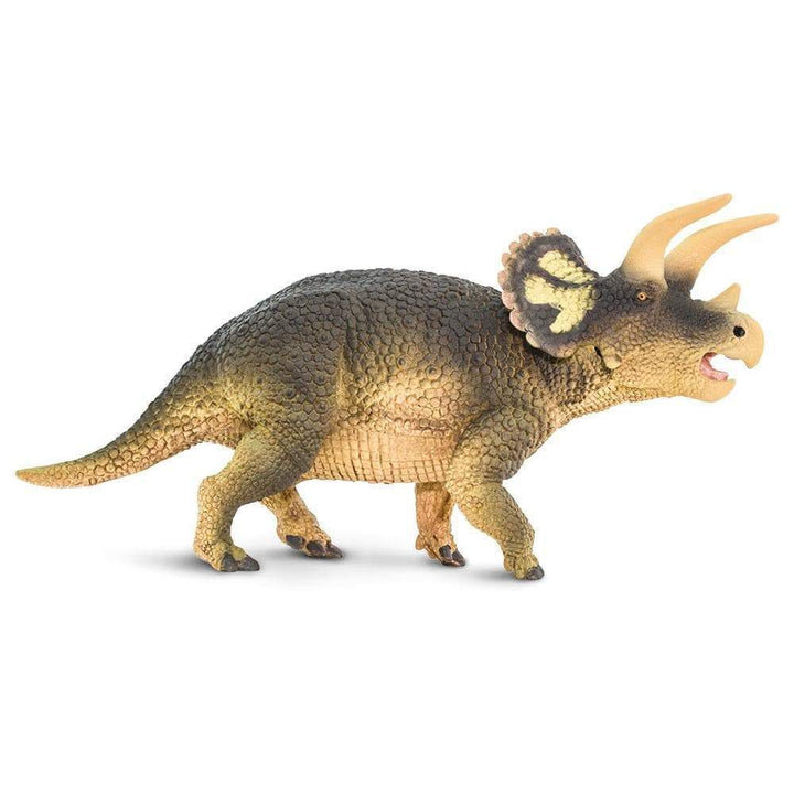 Figura Dinosaurio Triceratops Pintado a Mano