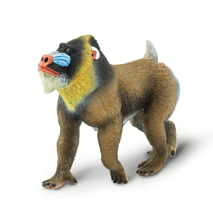 Figura Animales Mandril Pintado a Mano