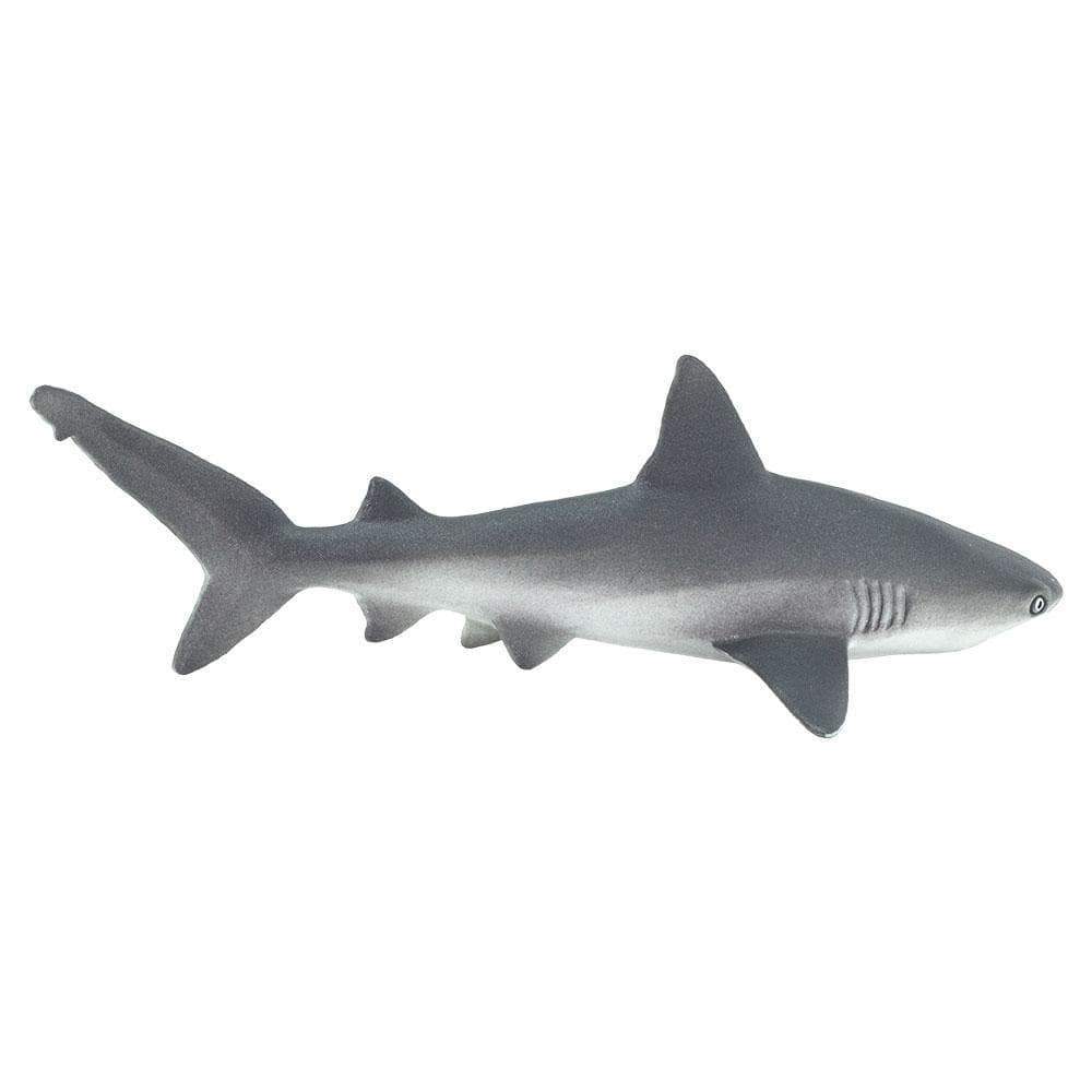 Figura Animales Tiburon Gris Pintado a Mano
