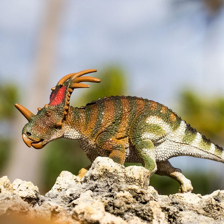 Figura Dinosaurio Styracosaurus Pintado a Mano