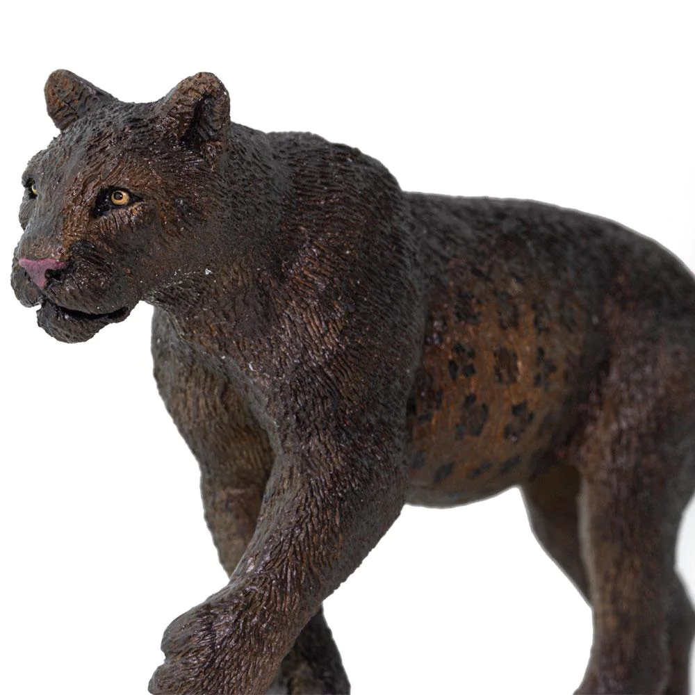 Figura Animales Pantera Negra Pintado a Mano
