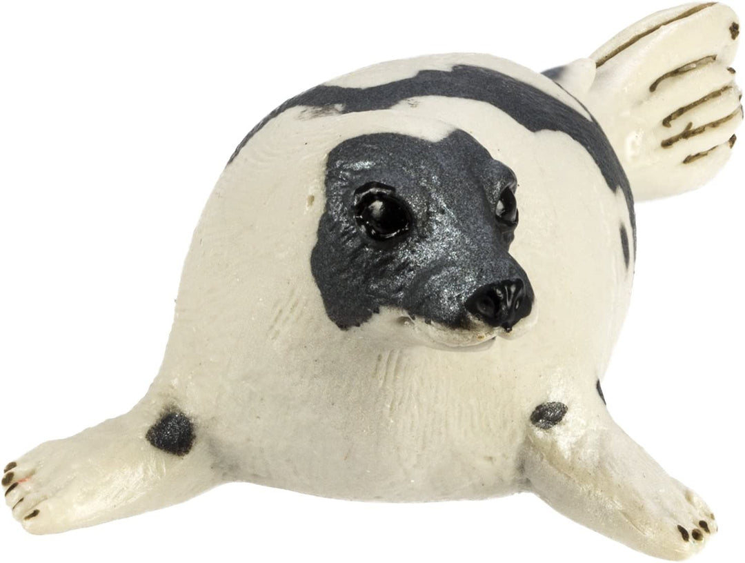 Figura Animales Foca Arpa Pintado a Mano