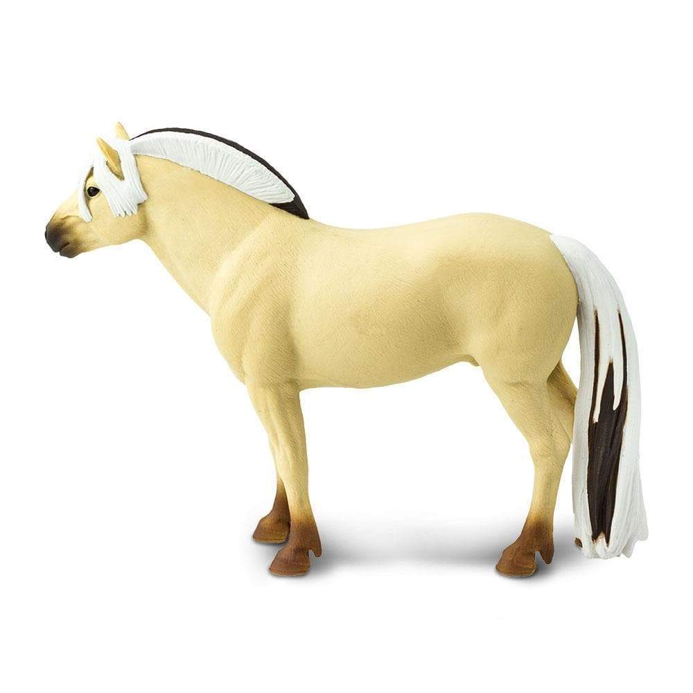 Figura Animales Caballo Fjord Pintado a Mano