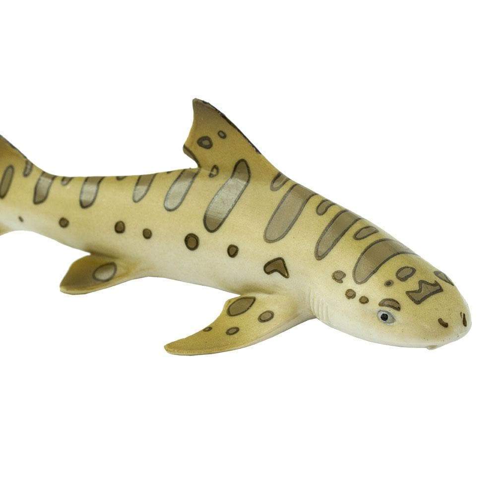 Figura Animales Tiburon Leopardo Pintado a Mano