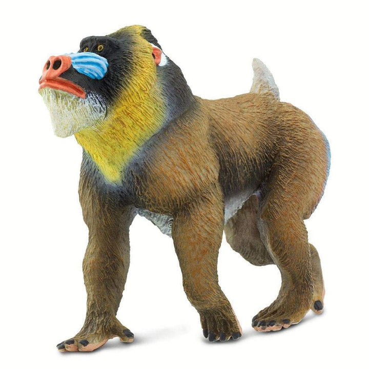 Figura Animales Mandril Pintado a Mano