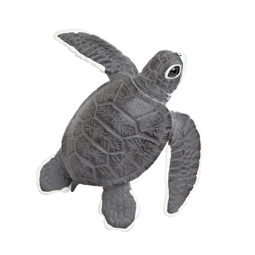 Figura Animales Tortuga Marina Bebe Pintado a Mano