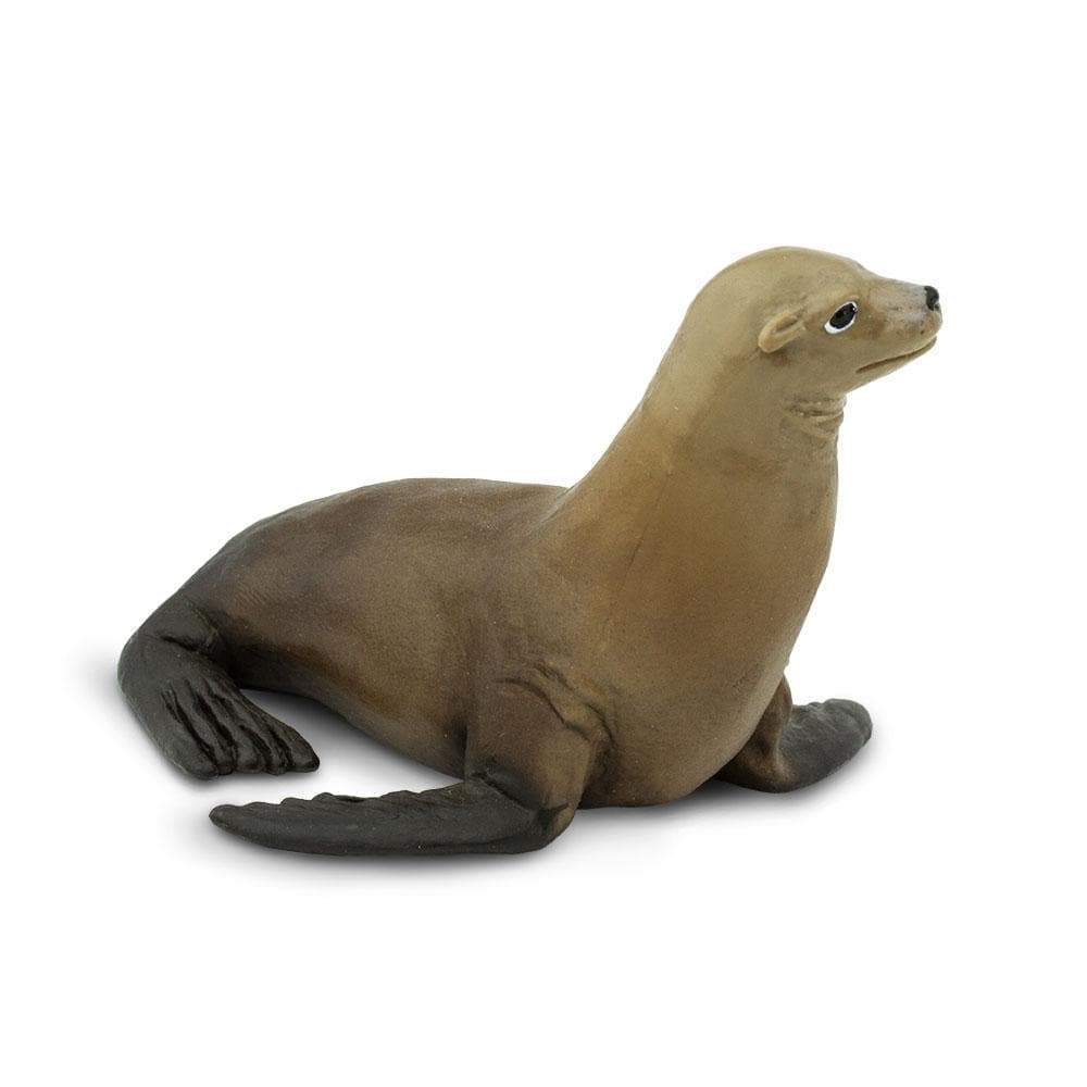 Figura Animales Leon De Mar Pintado a Mano