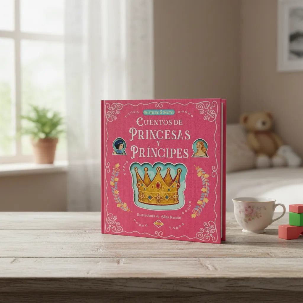 Libro Ilustrado Cuentos de Princesas y Príncipes Para Niños