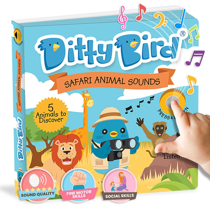 Libro Musical Educativo Sonidos De Safari Para Niños