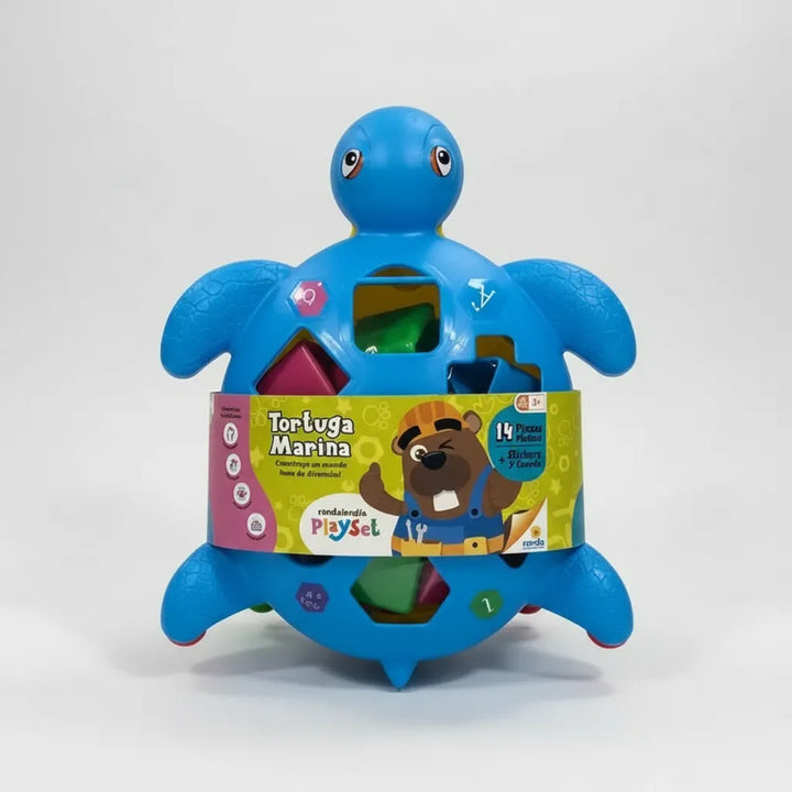 Juego Didáctico Tortuga Marina Formas Encajables Para Niños