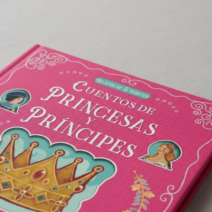 Libro Ilustrado Cuentos de Princesas y Príncipes Para Niños
