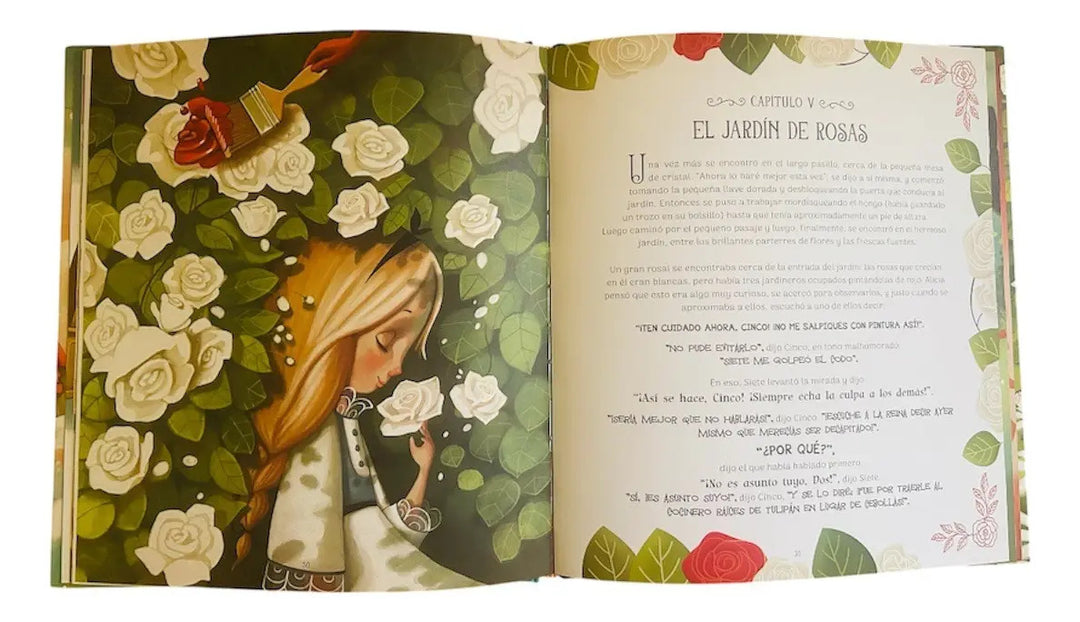 Libro Infantil Alicia en el País de las Maravillas Ilustrado Para Niños