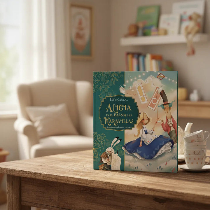 Libro Infantil Alicia en el País de las Maravillas Ilustrado Para Niños
