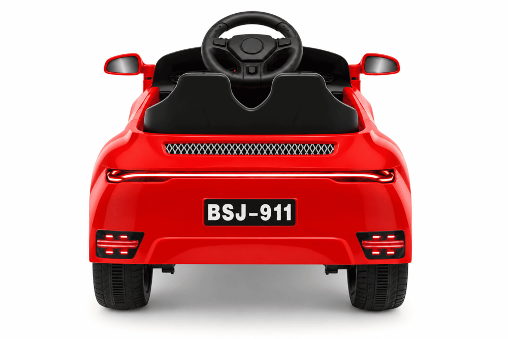 Carro Montable Tipo Porsche Sonidos Y Luces Rojo Niños